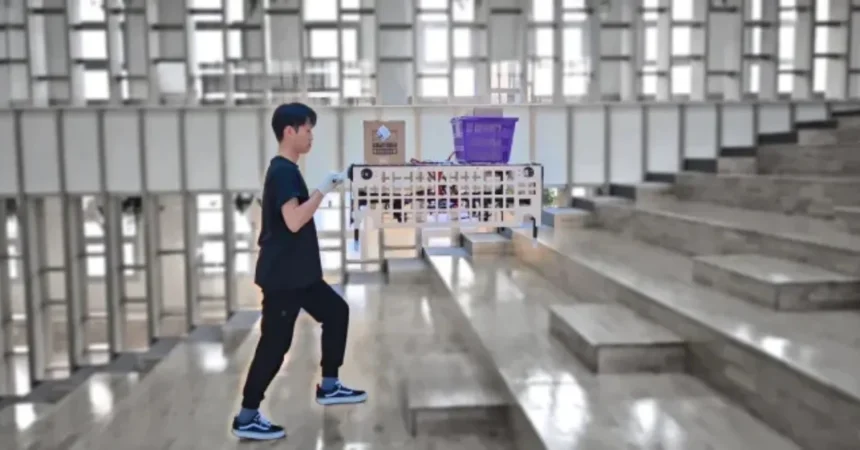 flying shopping cart