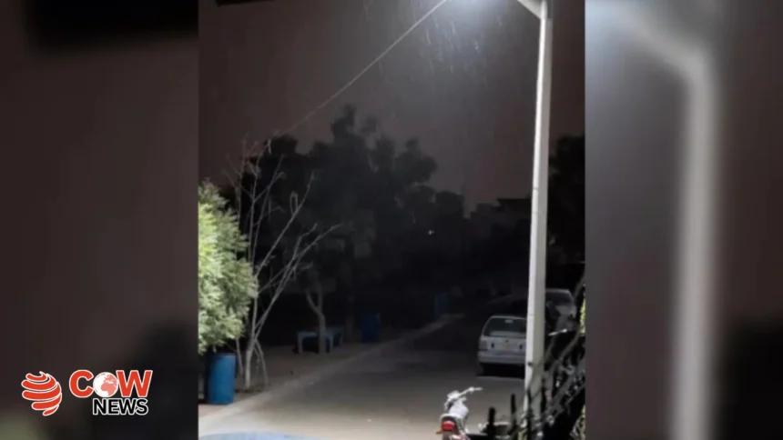 Karachi Strong Winds and Dust Clouds Sweep the City Light Rain Brings Relief