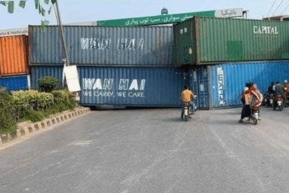 Rawalpindi Sealed Off with Containers