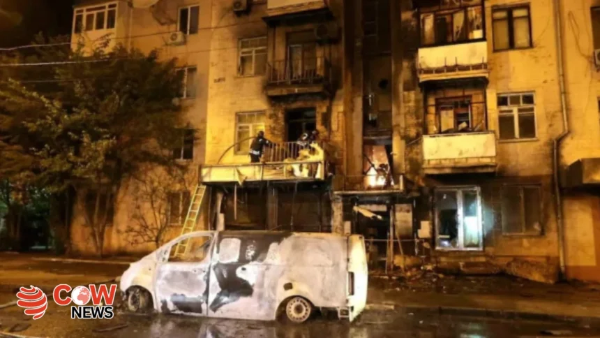 Russian Drone Strikes on Ukrainian 50 Injured Infrastructure Destroyed