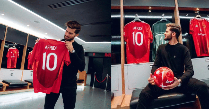 Shaheen Shah Afridi Makes History as First Asian Muslim to Unveil Manchester United Kit 1 Shaheen makes history as the first Asian Muslim to unveil the Manchester United kit