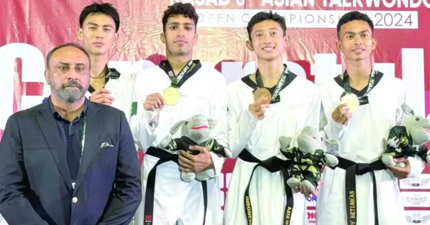 Shahzeb Khan Shines at Asian Open Taekwondo Championship 1 Shahzeb Khan
