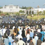 govt employees protest continues outside parliament in islamabad
