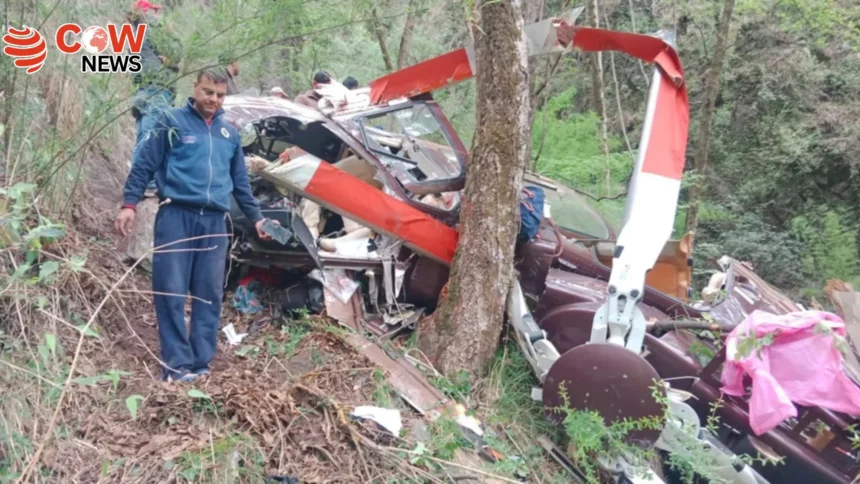 Helicopter Crashes in North India 6 Aboard