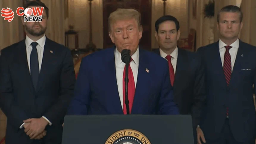 Trump Addresses Press After Attack on Irans Nuclear Sites