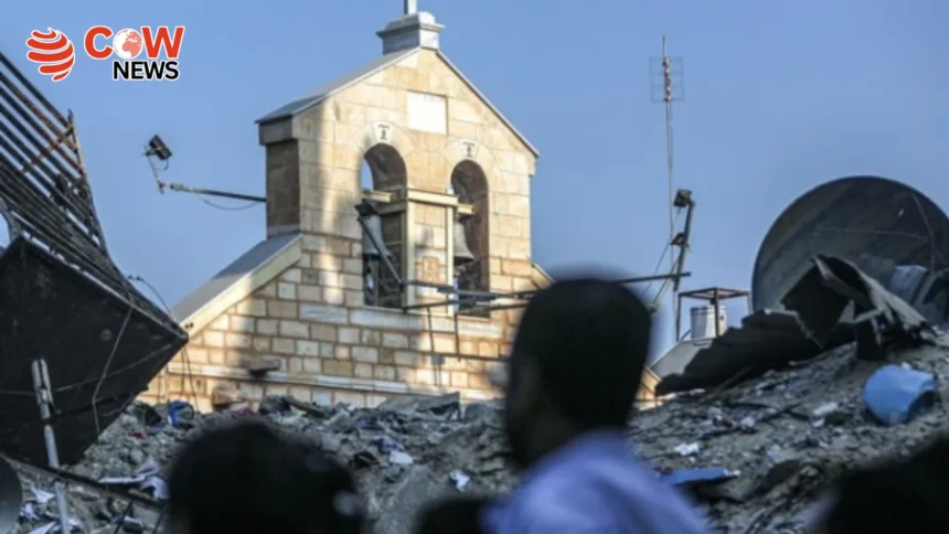 Israeli Strike Hits Gaza Church Shelter Killing Two Including Refugees