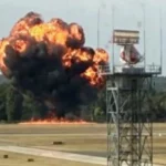 Small Aircraft Crashes in Flames at Southend Airport