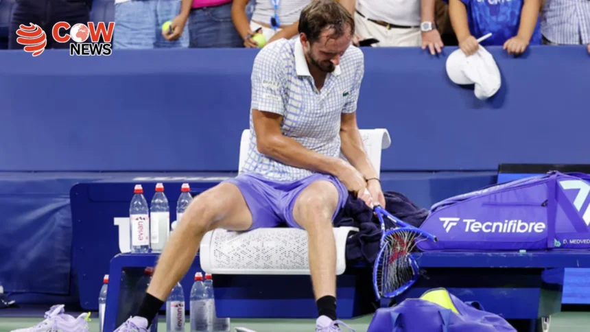 Medvedev Smashes Racket After US Open First Round Loss
