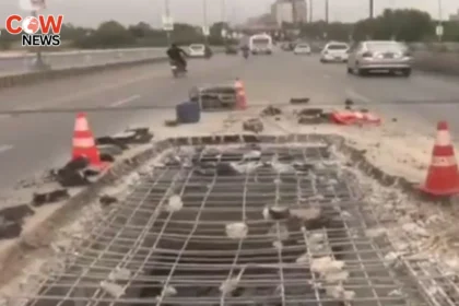 Pothole Reappears on Natha Khan Bridge Repairs May Take 10 Days