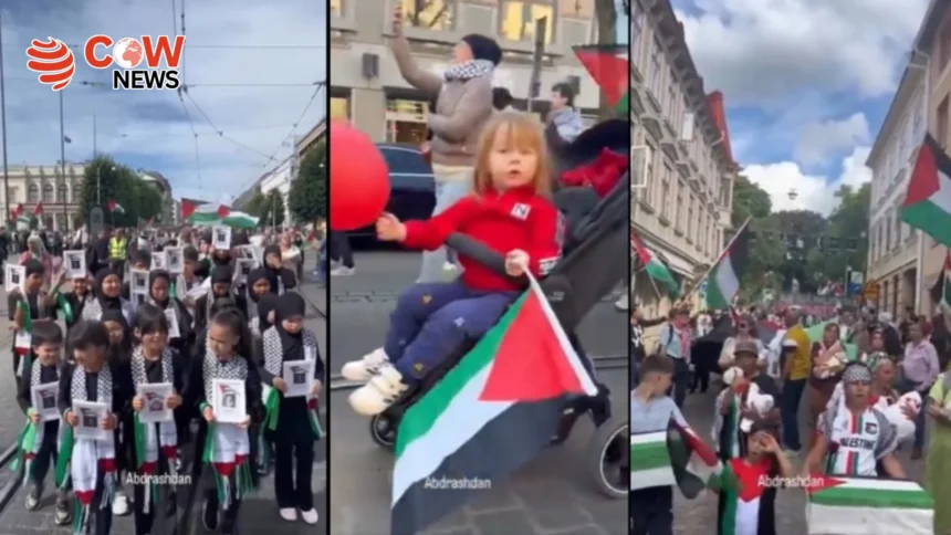 Swedish Children Protest Israeli Attacks on Gaza Kids