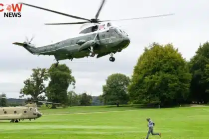 Trumps helicopter makes emergency landing