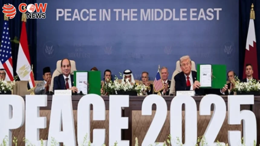 Gaza Ceasefire Signed by Trump Qatar and Egypt Leaders