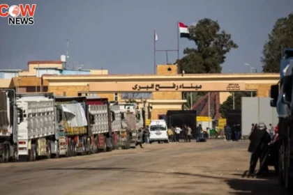 Rafah Border Remains Closed Aid Trucks Queue in Gaza
