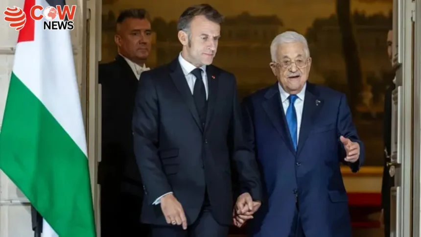 Abbas Macron Agree on Joint Committee for Palestinian Constitution