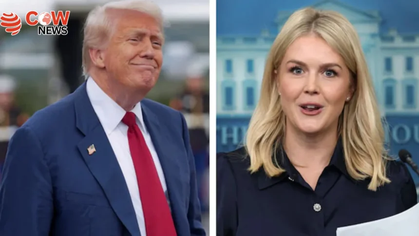 Trump Praises Press Secretary Lewitt in Fiery Rally Speech