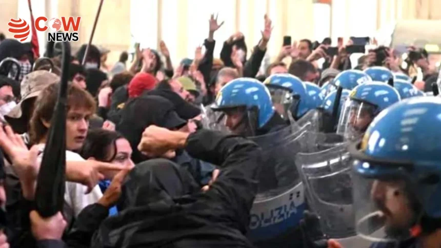 Clashes in Turin Leave Over 100 Police Officers Injured 1 Clashes in Turin Leave Over 100 Police Officers Injured