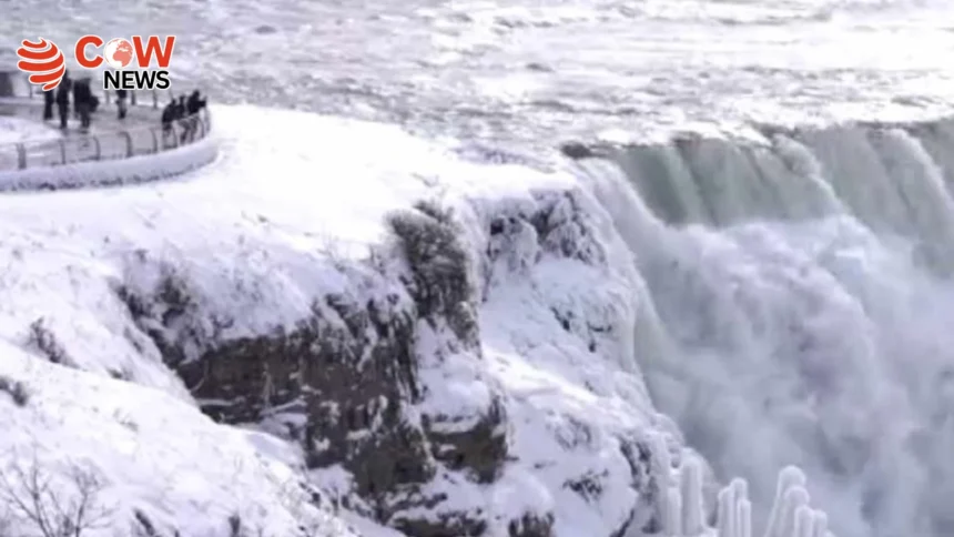 Niagara Falls Partially Frozen as Tourists Flock to Witness Wonder
