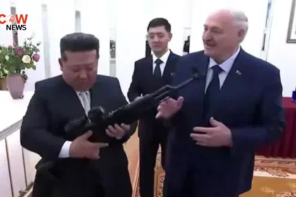 Belarus Leader Gifts Rifle to Kim Jong Un in Meeting