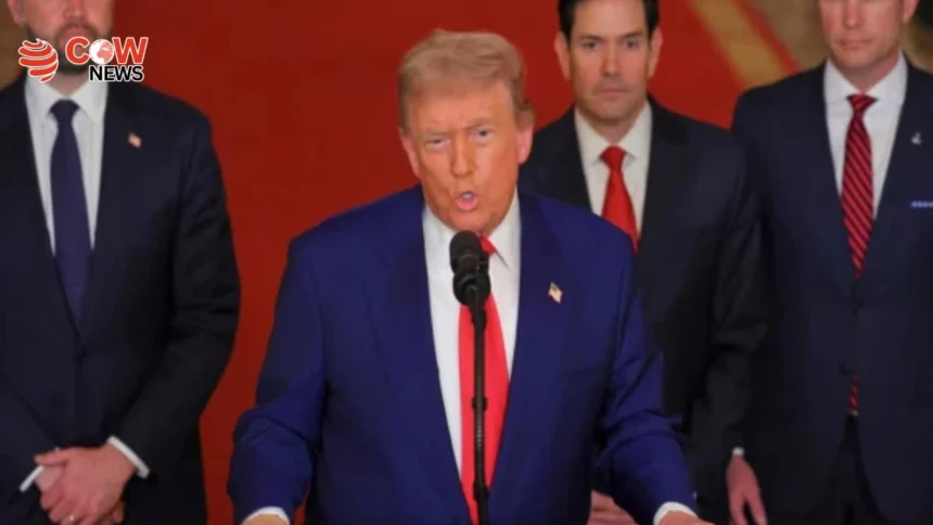 Trump Says U.S. Determined to Destroy Iran