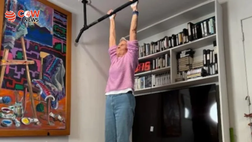 90 Year Old Woman Sets Dead Hang World Record