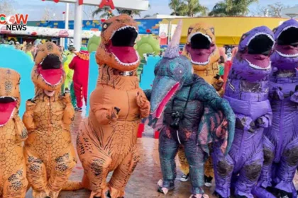 Canadian University Sets Dinosaur Costume Record
