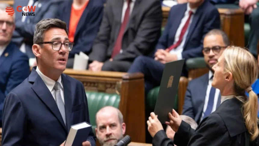 Andy Burnham Sworn in as MP, Eyes UK Premiership Role 1 Andy Burnham Sworn in as MP, Eyes UK Premiership Role - The COW News