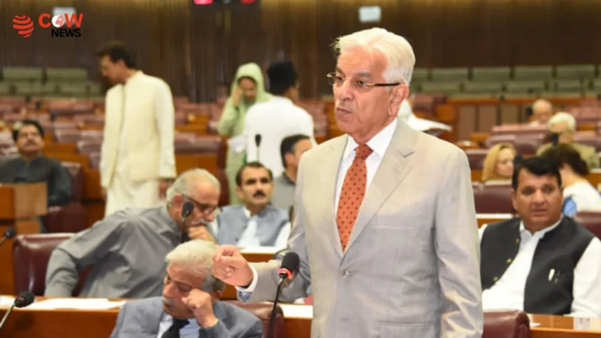 Khawaja Asif Urges PTI: Protest Leader’s Release Respectfully 1 Khawaja Asif Urges PTI: Protest Leader’s Release Respectfully - The COW News