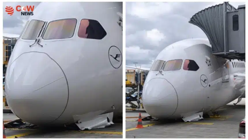 Lufthansa Boeing 787 Nose Gear Collapse Injures Crew - The COW News