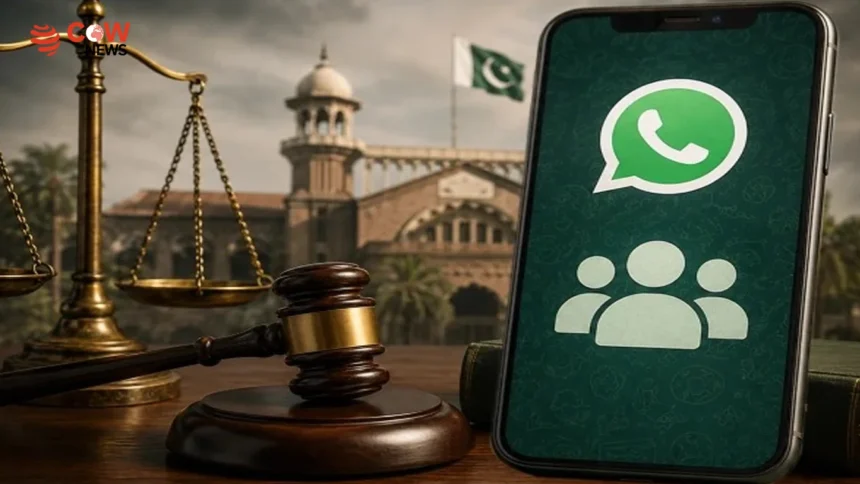 Lahore High Court Rules WhatsApp Group Role Not Crime 1 Lahore High Court Rules WhatsApp Group Role Not Crime - The COW News