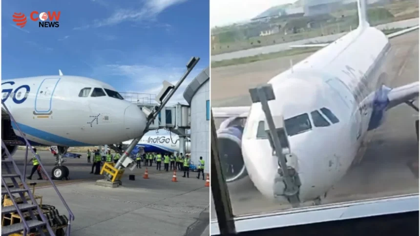 New IndiGo Airbus Hits Airport Docking Pole Srinagar 1 New IndiGo Airbus Hits Airport Docking Pole Srinagar - The COW News